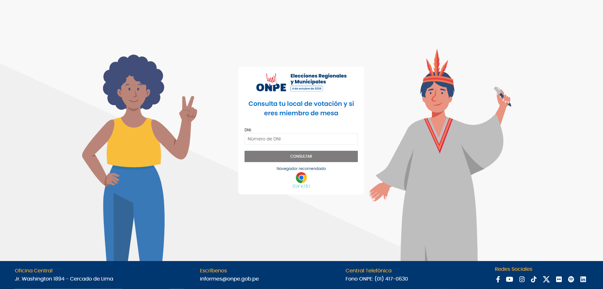 Consulta tu local de votaci&oacute;n y si eres miembro de mesa